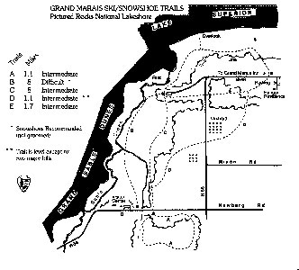 Grand Marais Ski/Snowshoe Michigan Trails