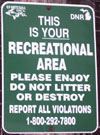 Days River Pathway Michigan Trails notice.